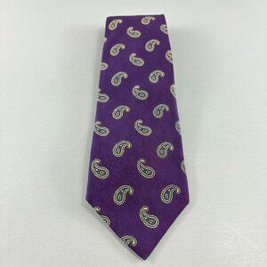 Kupperheimer Purple Paisley Men's Tie 4" x 58" Vintage